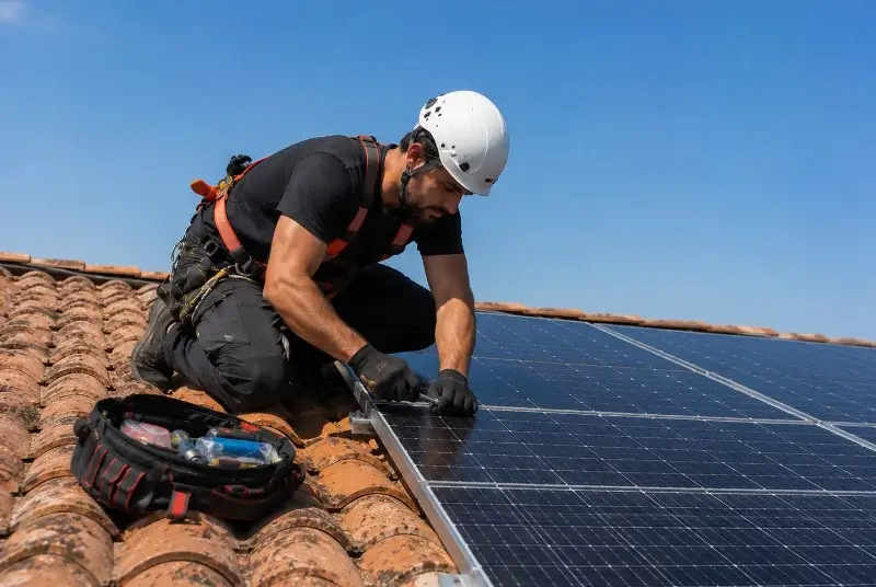Maintenance et monitoring de panneaux solaires à Magescq